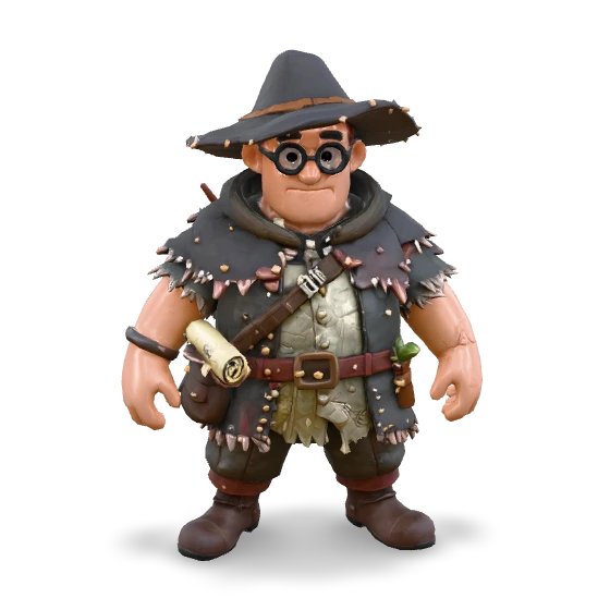 Witch Hunter 3D model from image
