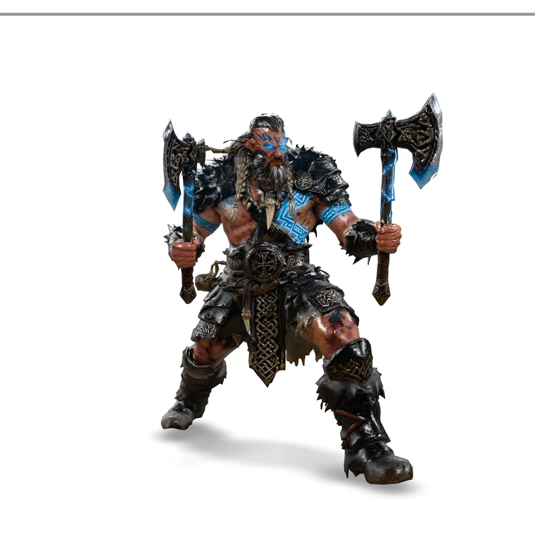 Viking Berserker 3D model generated from a text prompt