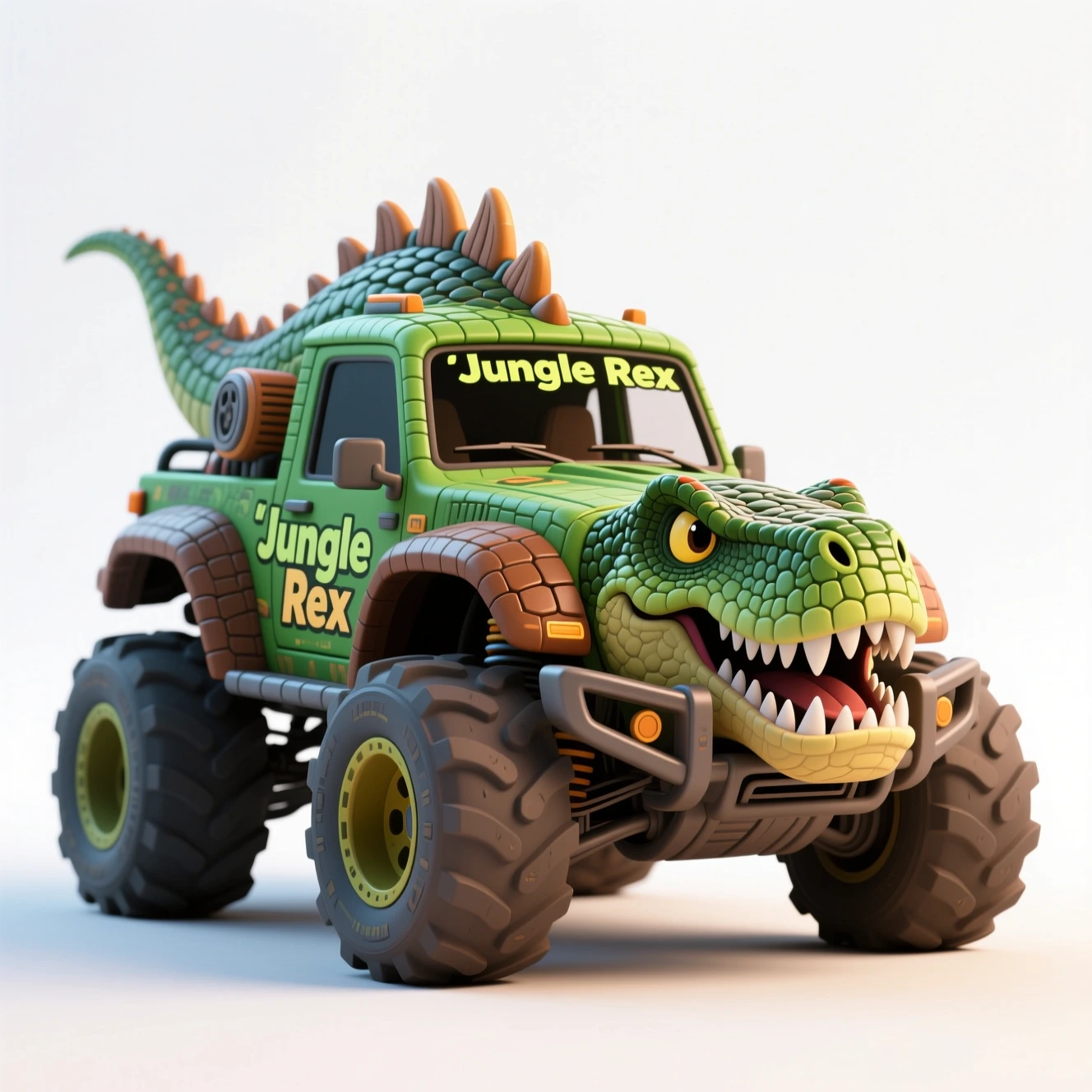Qwen dinosaur monster truck toy