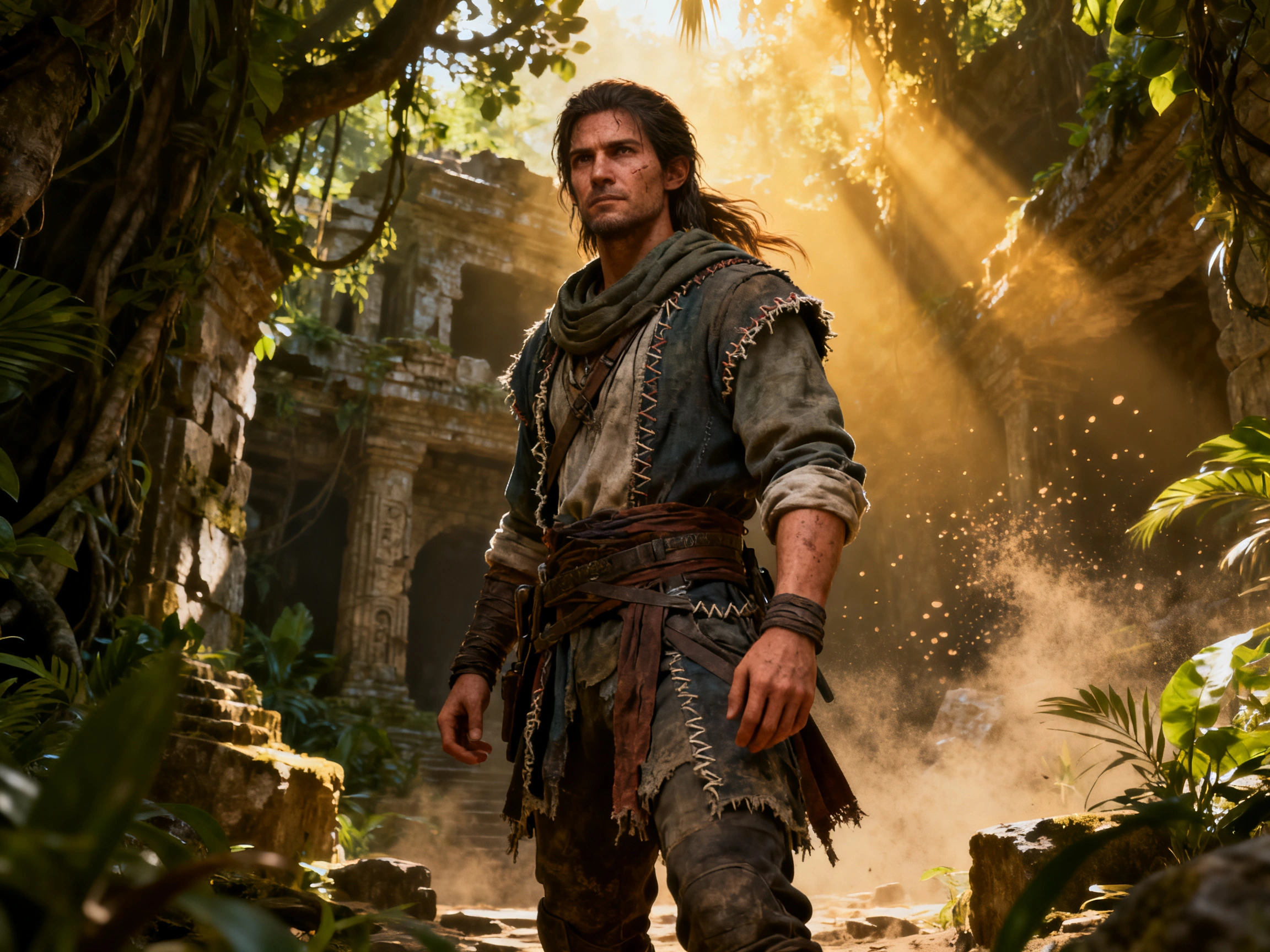 Seedream4 jungle adventurer in ruins
