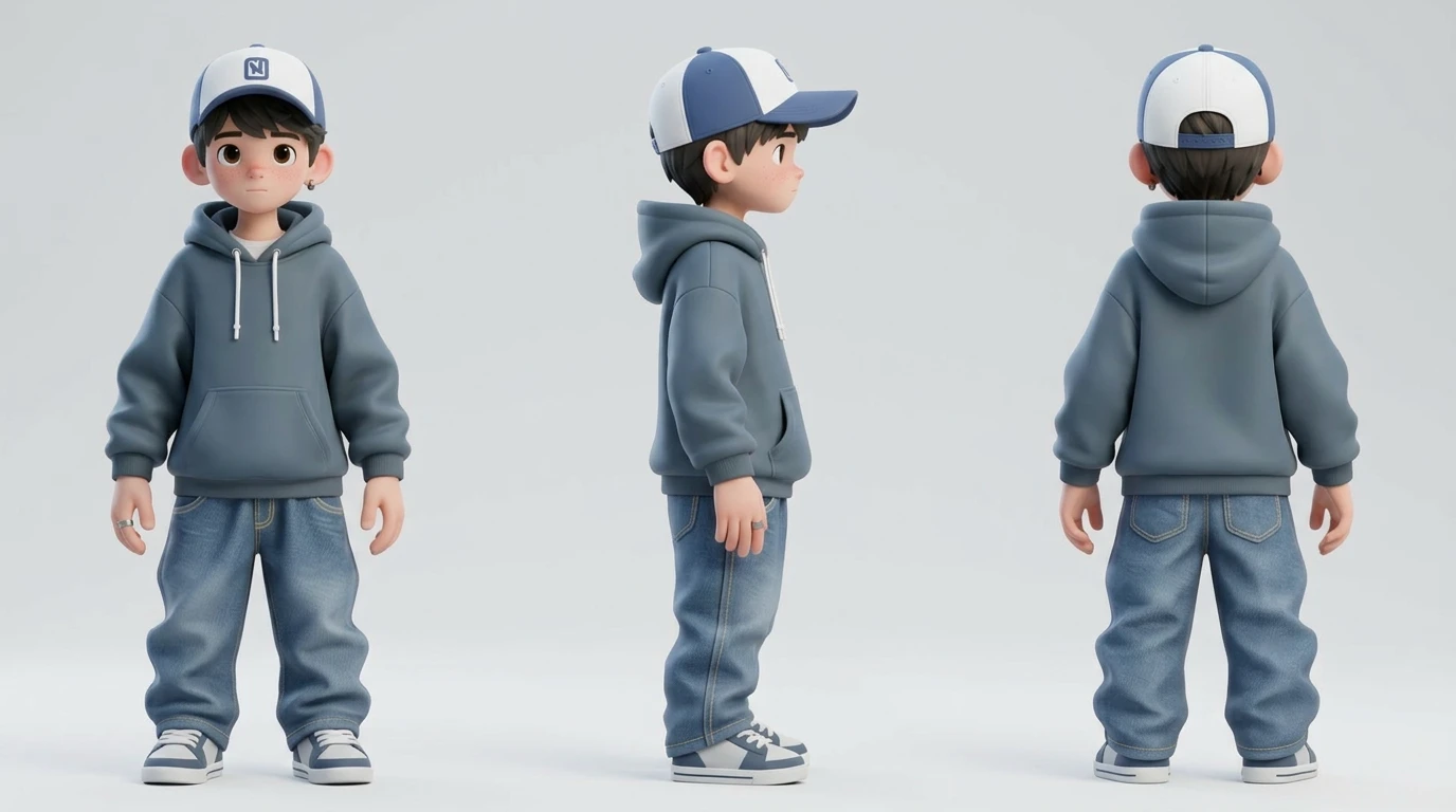 Character Turnaround Sheet Generator
