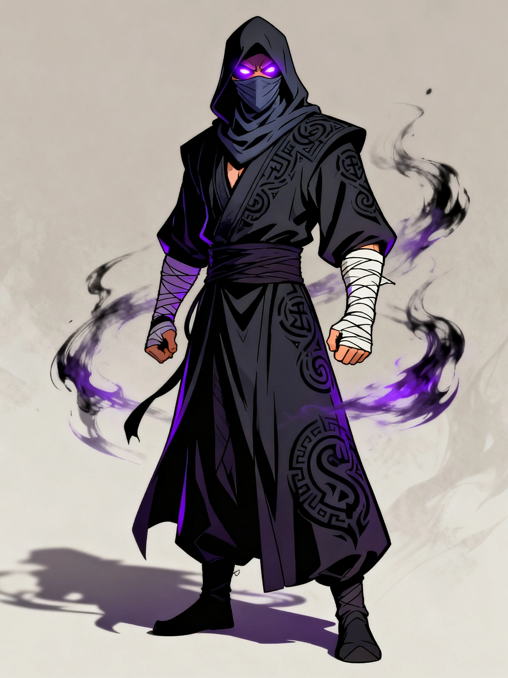 Anime shadow assassin — the style reference