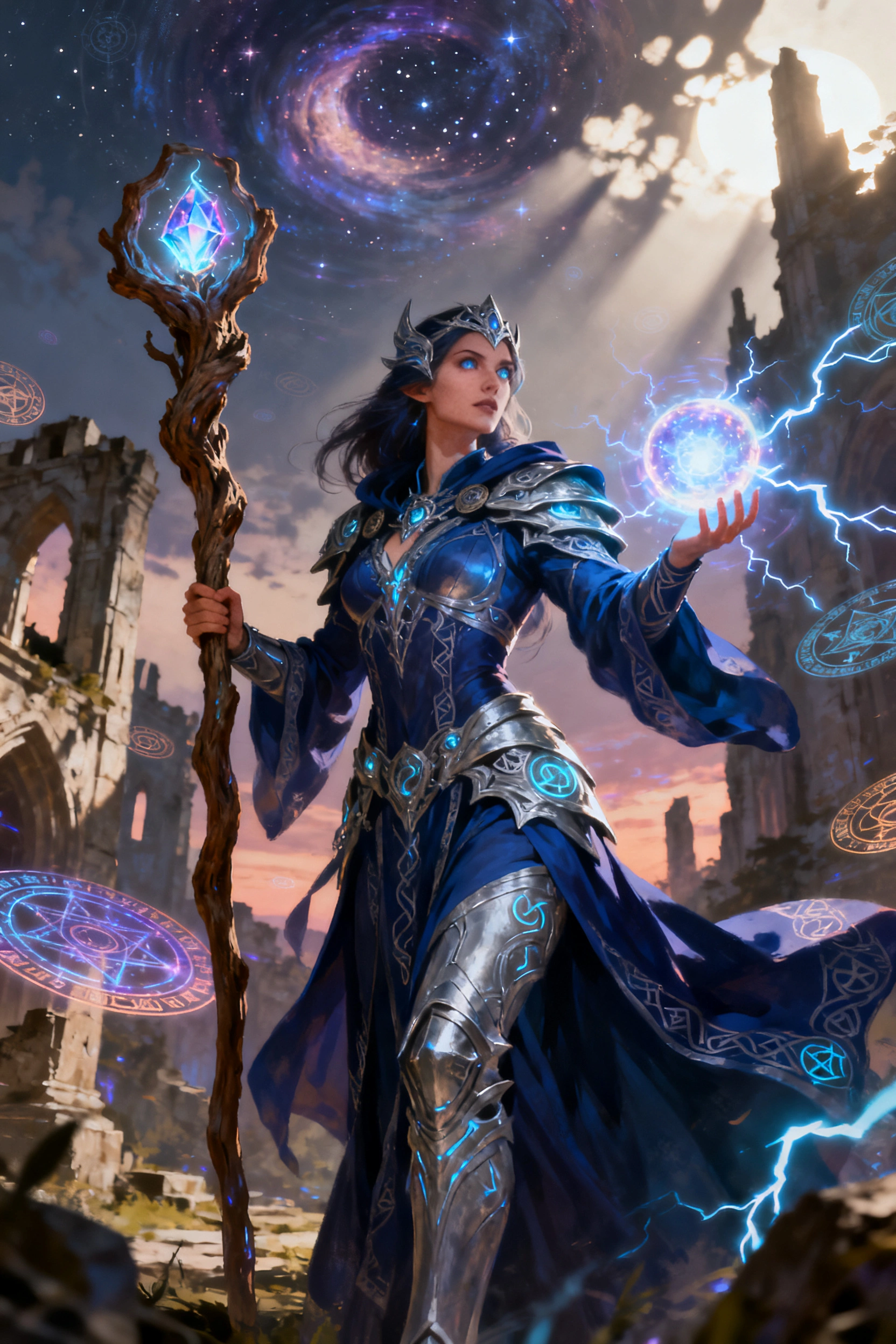 Fantasy RPG wizard — the style reference