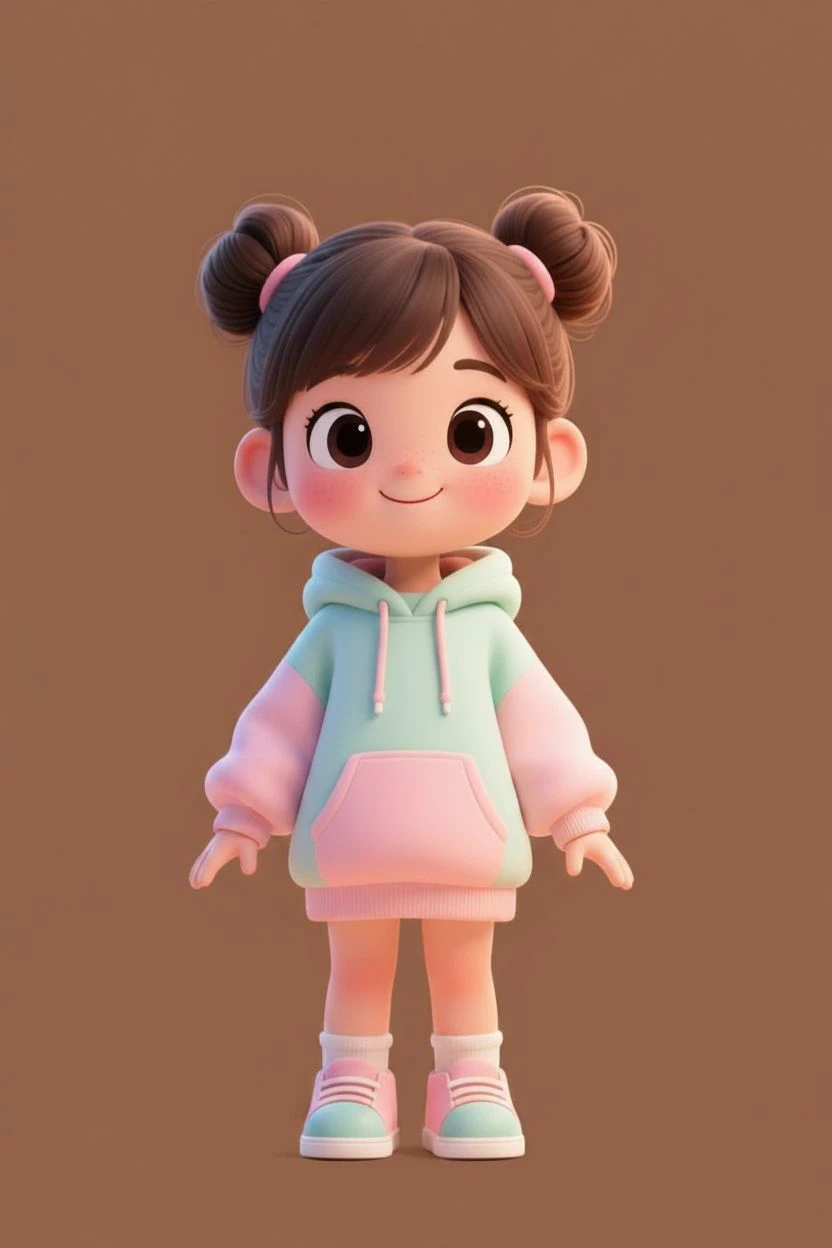 Original chibi girl character — locked base reference