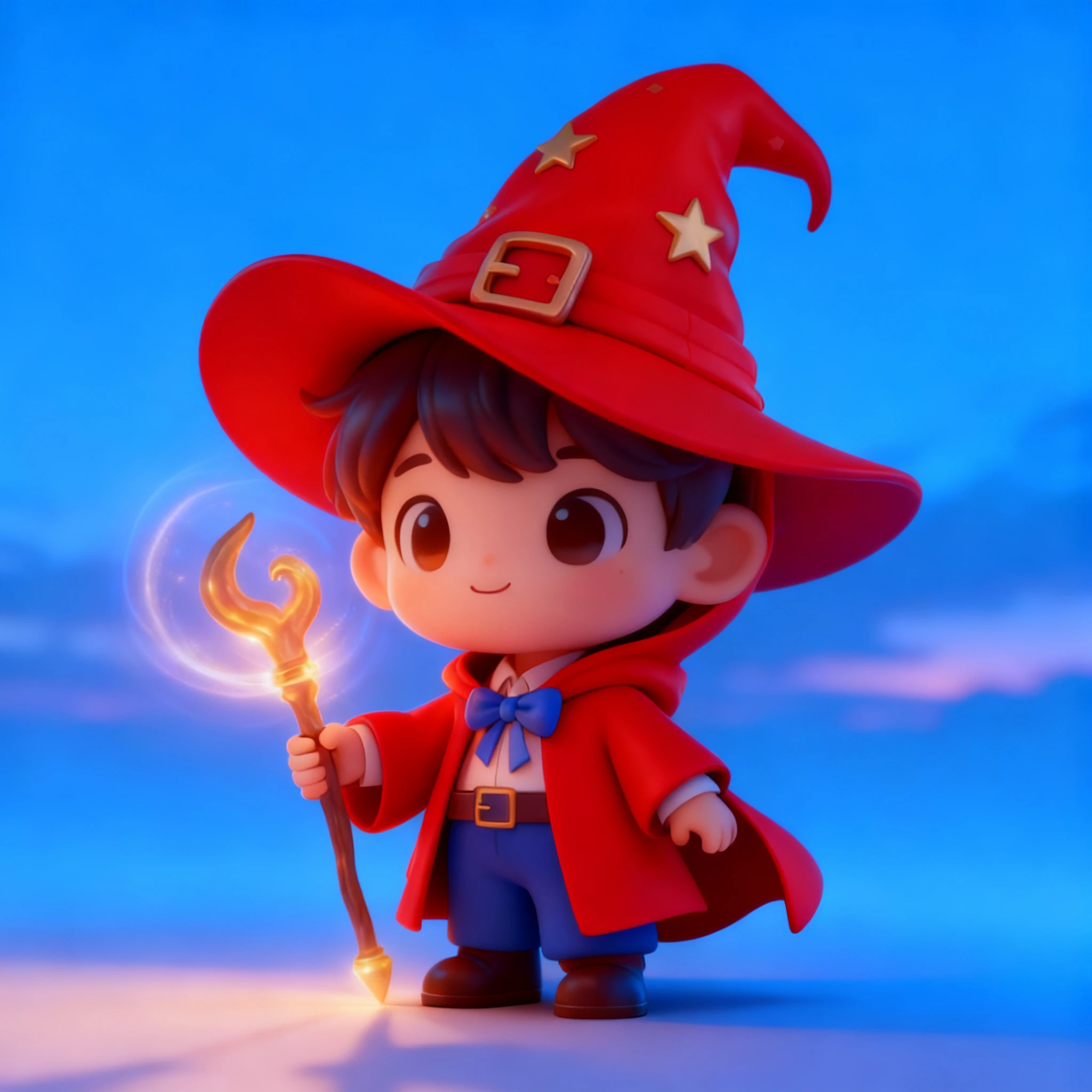 Wizard boy outfit color variation — scarlet red