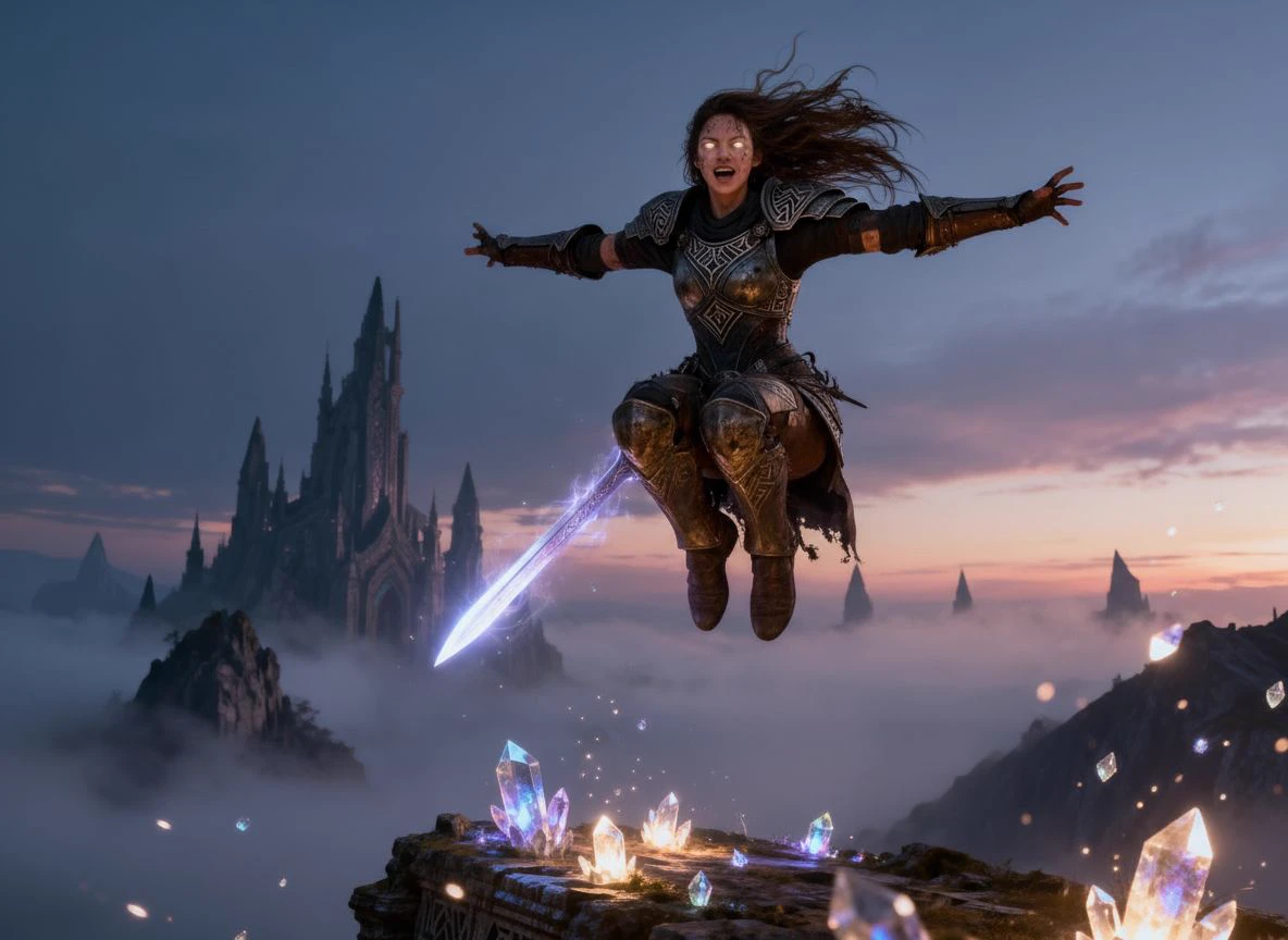 Crystal knight aerial leap